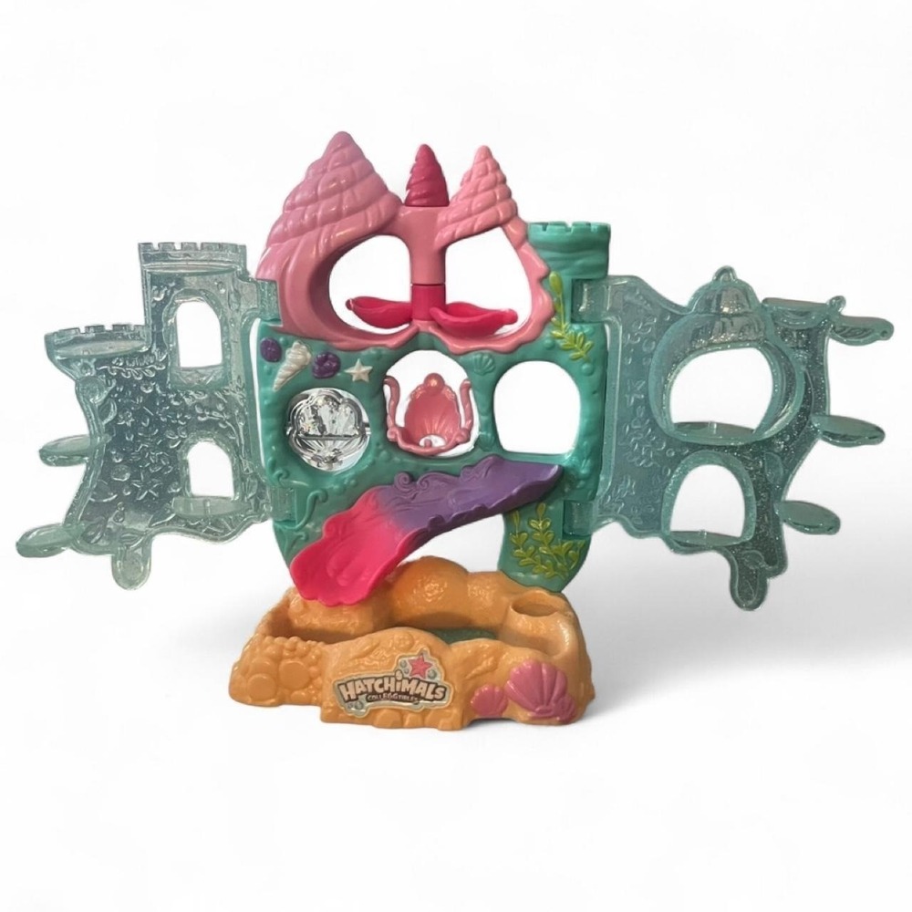Hatchimals CollEGGtibles Coral Castle Playset Underwater Sea Theme Pink Blue